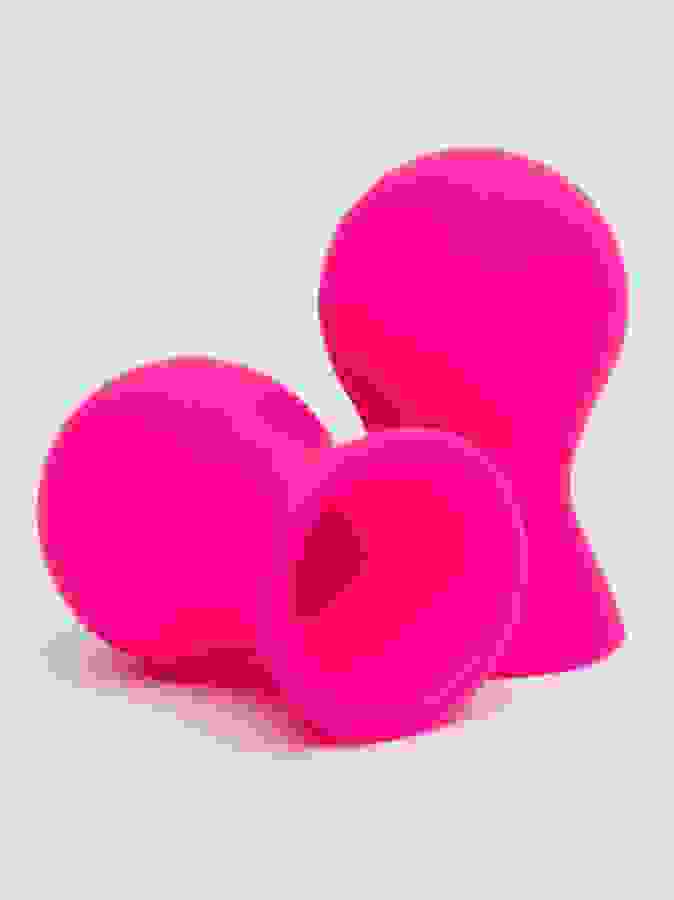 Lovehoney Perfect Pair Silicone Nipple Suckers, Pink, hi-res